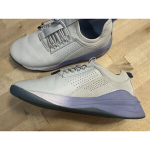 Clove Comfort Gray Purple Leather Nursing Shoes Size 8.5 Sneaker Athletic